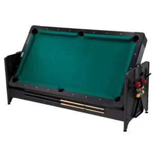 Table de sport 3-en-1 de qualité supérieure BF TOP : billard, hockey sur air, rails en bois massif, poches en cuir personnalisables, poches en fer, tissu en laine, coussin en ardoise - Product Image 3