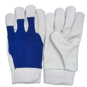 Gants de sport bleus avec bande élastique Gants professionnels Gants de construction de sécurité des mains mécaniques avec options multicolores