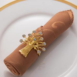 Arbre Design Serviette Anneau Élégant Décor De Table Accessoire pour La Maison À Manger Mariage et Fête Élégant Nature Inspiré et Artistique - Product Image 3