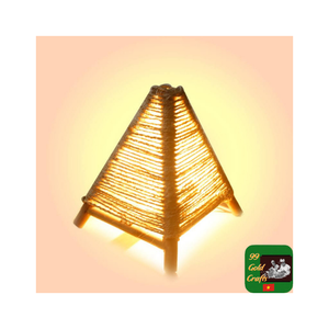 Elegante lámpara colgante de bambú, iluminación tejida a mano para casas ecológicas, restaurantes, centros turísticos y creaciones de ambiente cálido - Product Image 1