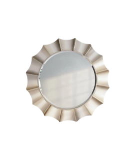 Miroir mural carré en métal doré avec cadre en forme de fleur, décoration d'intérieur encadrée, prix de gros - Product Image 5