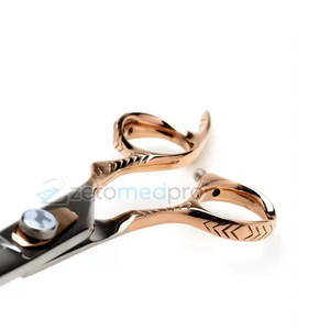 Ciseaux de barbier incurvés ergonomiques pour le coiffage, ciseaux de barbier incurvés en acier inoxydable, ciseaux de coiffure - Product Image 4