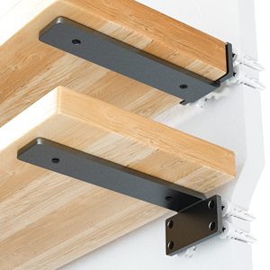 Soportes de montaje en pared de Metal flotante en forma de L de 1/<span class=keywords><strong>4</strong></span> pulgadas de espesor - Product Image 1