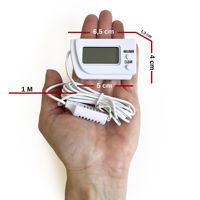 Termohigrómetro Digital con Sonda Min-Max, Modelo K121.047 Blanco, Talla Única, Hecho en China
