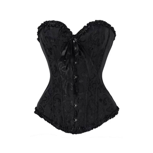 Women's Eco-Friendly Lightweight <b>Black</b> Leather Zipper Waist Cinchers Soft Sheep Hide Stylish Strapless Moto Gothic - Product Image 2