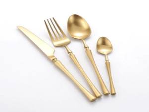 ชุดเครื่องใช้บนโต๊ะอาหารสแตนเลสสตีลแบบวินเทจสุดหรูพร้อมการตกแต่งที่แตกต่างกันเครื่องใช้บนโต๊ะอาหารดีไซน์ใหม่คลาสสิกสำหรับอาหารค่ำงานแต่งงานที่บ้าน - Product Image 3