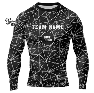 Custom Sublimation Rash Guard Men <b>T</b>-<b>shirt</b> Workout <b>Swim</b> Long Sleeve Rash Guard Gym <b>T</b> <b>Shirts</b> Men - Product Image 6
