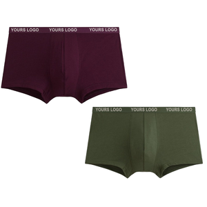 Bóxer de diseño OEM para hombre, buena absorción, ropa de talla grande para hombre, tela de buena calidad, ropa interior de Color personalizado, fabricante de algodón para hombre - Product Image 1