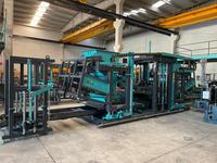 Machine de fabrication de blocs de béton hydraulique entièrement automatique BS-20 - Machine à blocs de pavé creux emboîtables avec contrôle PLC