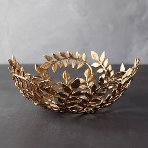 Gold Decorative Handmade Metal Chocolate <b>Bowl</b> Luxury <b>Dessert</b> <b>Bowl</b> <b>for</b> Wedding Party Hotel Event Cultural Gift Display - Product Image 3