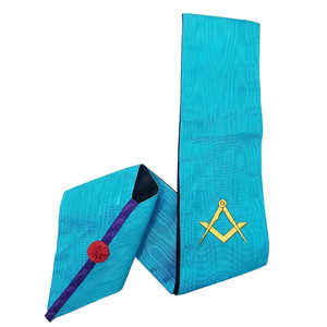 Meilleur Prix Franc-Maçon Ceintures Broderie Personnalisée Maçonnique Regalia Masters Sash pour Uniforme - Product Image 6