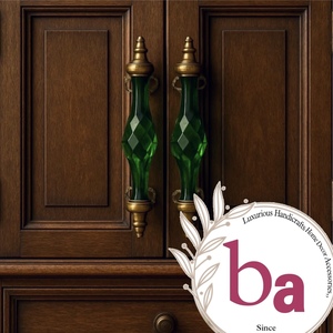 Accesorios de Hardware de latón de cristal turquesa para decoración moderna del hogar, tirador de armario de puerta nueva, cajón de armario, cocina y dormitorio - Product Image 2