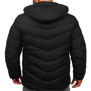 Parkas pour hommes résistantes à la chaleur 2026, en toile imperméable avec capuche, en vente, designs personnalisés, impression, broderie, service OEM - Product Image 2