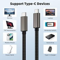Kabel USB 3.2 USB-C Tipe-C Male to Male Serbaguna PD100W 5A 20V Pengisian Cepat Transfer Data 4K60Hz