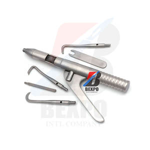 Dissolvant de couronne professionnel avec 5 accessoires Instrument chirurgical dentaire Manuel en acier inoxydable - Product Image 1