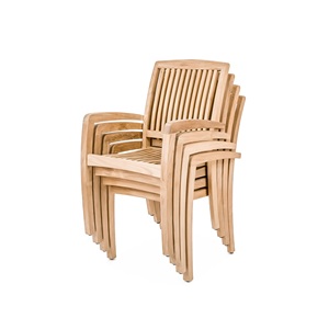 Juego de comedor de cocina de lujo hecho de marco de madera de teca maciza Material de alta calidad Muebles de comedor ecológicos modernos de 7 piezas - Product Image 6