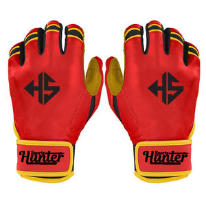 Top qualité en cuir véritable vente chaude gants de frappeur de Baseball antidérapant jeunesse adulte unisexe léger gant de frappeur de Baseball - Product Image 1