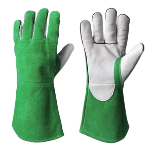 Gants de lutte contre l'incendie industriels robustes en cuir de vachette renforcé sécurité en cuir à grain fendu pour la protection des mains gants de soudeurs - Product Image 3