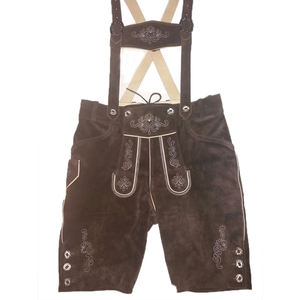 Pantalones cortos de verano informales para niños de High Street, tela suave transpirable a prueba de viento, cuero de secado rápido bordado Lederhosen - Product Image 2