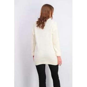 Maglione da Donna Charter Club in Cotone Testurizzato con Scollo a V, Bianco, Taglia Small - Lavorazione a Treccia Casual per Inverno e Autunno, Caldo e alla Moda - Product Image 2