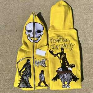 Customize Oem Logo Custom Sweats High Quality French Terry Thick 400gsm Cotton Hoodies Custom logo Blank Mens Oversized Vintage Acid Wash Full Zip up Hoodie men hoodies women hoodies - Product Image 5