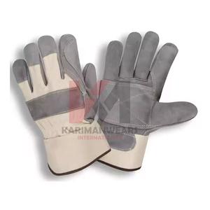 Guantes de Trabajo de Cuero Vacuno Resistentes de Uso Medio, Guantes Profesionales para Conductor, Conducción de Camiones, Trabajo en Almacenes, Jardinería - Product Image 1