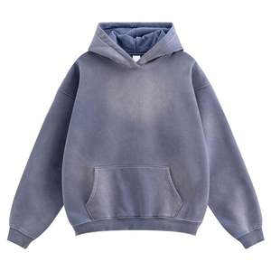 Sudadera con capucha para hombre de peso pesado con diseño de estampado degradado único Sudadera de invierno de gran tamaño personalizada para hombre - Product Image 1
