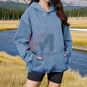 เสื้อฮู้ดผ้าฟลีซแบบวินเทจของผู้หญิงโอเวอร์ไซส์ซักได้ไซส์ใหญ่พิเศษเสื้อลำลอง - Product Image 6