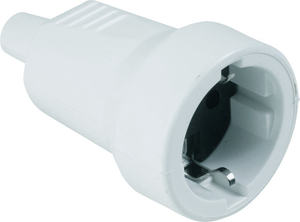 Base bipolare con interruttore TTL bianco 16A 250V in PVC (Fenoplastica 244 B) - Product Image 1