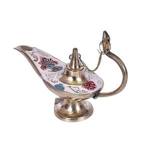 Lámpara de Aladino de latón antiguo Lámpara de Aladino de latón pulido liso Lámpara mágica Accesorios de vajilla para decoración. - Product Image 3