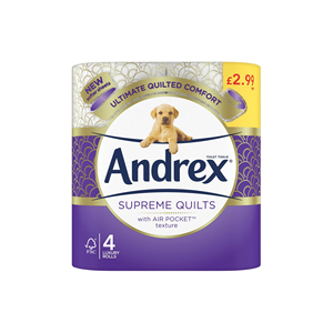 Meilleur prix Andrex Gentle Clean Perfect Pull Papier hygiénique Perforations faciles à déchirer 20 rouleaux d'équivalent plus grand Acheter maintenant Prix bon marché - Product Image 2