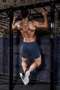 Nuevos pantalones cortos deportivos de verano para hombre para gimnasio, culturismo, Jogging, playa, Fitness, Joggers de malla informales sueltos, función antiarrugas, sólido - Product Image 3