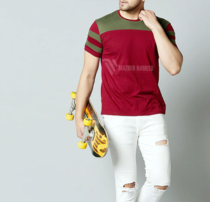 เสื้อยืดผู้ชายสไตล์สตรีทเสื้อยืดผ้าฝ้ายแขนสั้นสำหรับเครื่องแต่งกายแฟชั่นกำหนดโลโก้เองได้ - Product Image 5