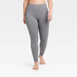 Leggings All Motion Simplicity a Vita Media 27 Charcoal Taglia M Design Personalizzato Elasticizzati in 4 Direzioni Traspiranti in Nylon/Spandex con Cerniera - Product Image 1