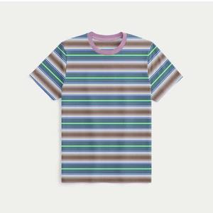 เสื้อยืดคอลเลกชั่นสำหรับผู้ชายเสื้อคอตตอนลายทางสำหรับ100% จากปากีสถาน - Product Image 1