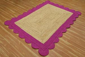 Alfombra de Yute natural trenzada a mano, elegante y duradera, tamaño personalizado para espacios habitables - Product Image 2