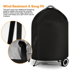 Housse de barbecue <span class=keywords><strong>anti</strong></span>-UV, <span class=keywords><strong>anti</strong></span>-pluie et <span class=keywords><strong>anti</strong></span>-neige 210D, best-seller, légère, résistante aux déchirures, pour la plupart des barbecues - Product Image 2