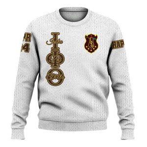 Iota Phi Theta 1963 Suéter de fraternidad Chenille Knit Carta griega Pullover Acrílico Ropa griega Moda de invierno - Product Image 2