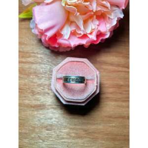 Handmade 14k Gold Sterling <b>Silver</b> Ring Navajo Ethnic Style Rhodium Plated Cut Stone Inlay Platinum Main for Everyday Wear - Product Image 1