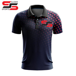 Nouveau populaire maille confortable et respirant séchage rapide hommes Polo personnalisé sublimé multicolore Polo T-Shirt pour hommes - Product Image 5