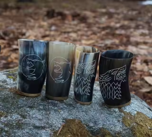 ถ้วยฮอร์นงานฝีมือรูปพระจันทร์เสี้ยวเหมาะสำหรับเครื่องดื่มร้อนและเย็นโดยงานฝีมือเสี้ยว - Product Image 3