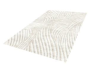 Alfombra de Área Antideslizante Ecológica de Algodón Tufted a Mano de Pelo Alto con Diseño de Patrón Abstracto - Product Image 6