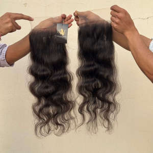 Fournisseurs Vierges Naturels de Cheveux Humains Non Transformés HD Lace Closure avec Faisceaux de Cheveux, Temple Indien, 13x6, 13x4 - Product Image 2