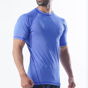 <b>Men</b> Quick Dry Workout <b>Compression</b> <b>Shirt</b> Polyester & Spandex <b>Compression</b> Gym Short Sleeve Training T-<b>Shirts</b> - Product Image 2