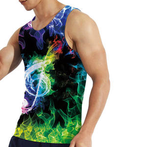 XL Hommes Personnalisé Conçu Débardeur Haute Qualité À Séchage Rapide Coton Respirant Tricoté Sublimation Imprimer Casual Gym Use En Gros - Product Image 5