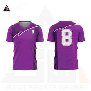 Maillot de football respirant sur mesure avec logo imprimé, 100% polyester, t-shirt unisexe écologique pour uniforme de football - Product Image 6