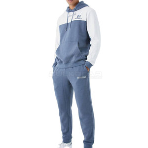 Ensemble de survêtement à capuche pour homme - 100% coton léger, écologique, vêtements décontractés, fermeture à cordon, poches latérales, course à pied - Product Image 4