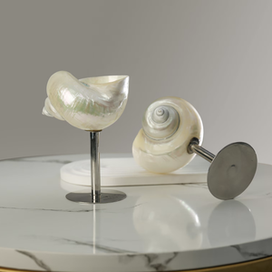 Vidrio en forma de concha marina, ideal para mostrar bebidas y estilo de mesa de lujo para el hogar - Product Image 3