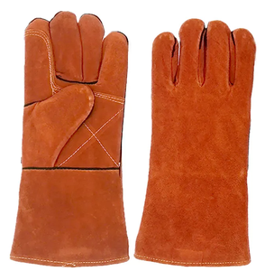 ถุงมือผ้าฝ้ายสำหรับงานเชื่อมสำหรับงานอุตสาหกรรมถุงมือผ้าฝ้ายป้องกันไฟฟ้าสถิตย์ป้องกันการเกิดเพลิงไหม้สีน้ำตาล XL แบบพรีเมี่ยม - Product Image 1