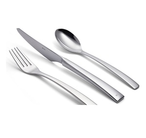 Cadeau promotionnel de conception industrielle fourchette et cuillère à couteau en acier inoxydable de qualité alimentaire ensemble de couverts confortables sauvages portables - Product Image 1